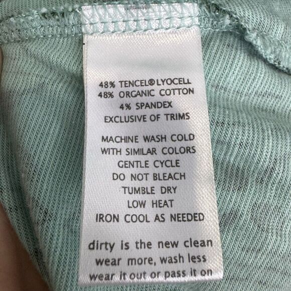 Toad & Co Rosemarie Dress Size S Organic Cotton Blend Cap Sleeve V-Neck Green - Picture 9 of 10